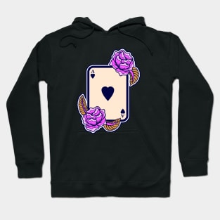 Playing card spade Hoodie